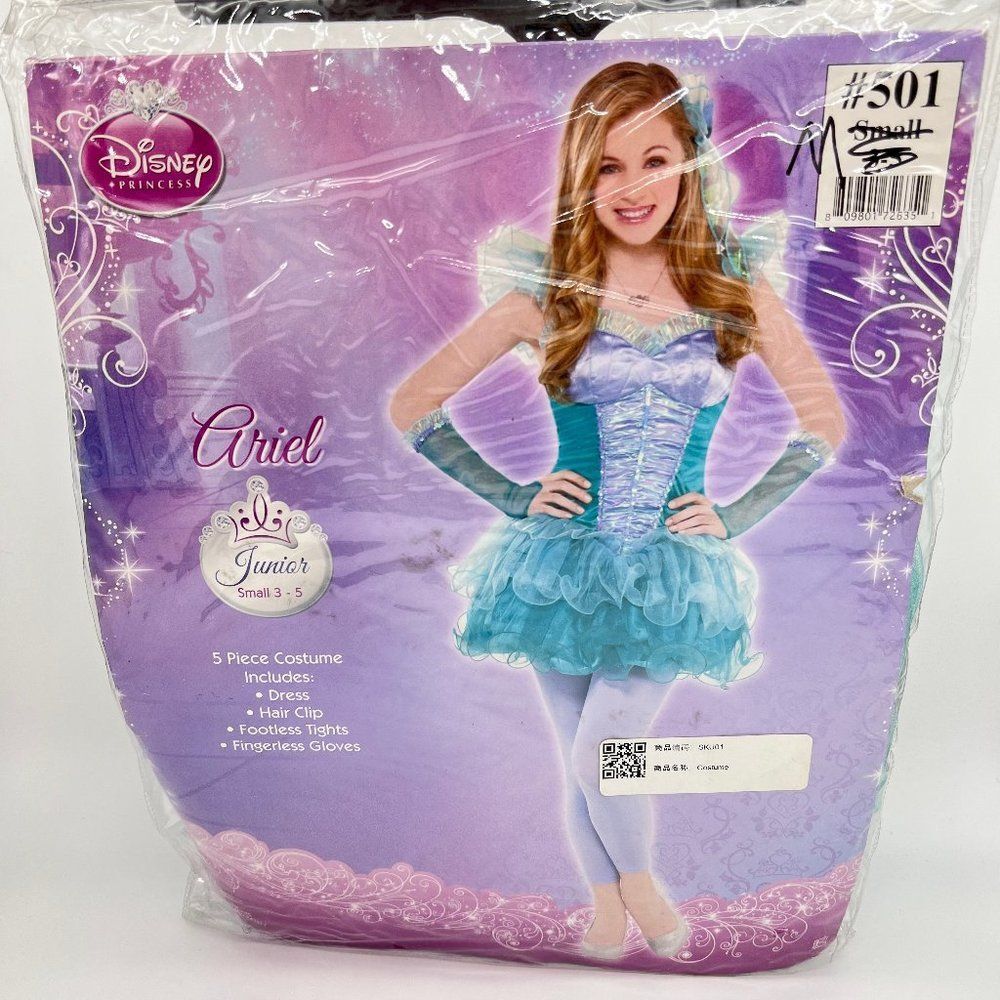 New Disney Girls Ariel Princess Costume - Size M